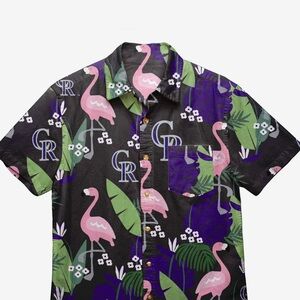 Colorado Rockies Hawaiian Shirt. Size large.